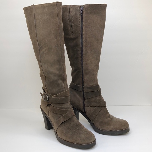 La CANADIENNE Shoes - La Canadienne Brown Ankle Strap Knee High Boots